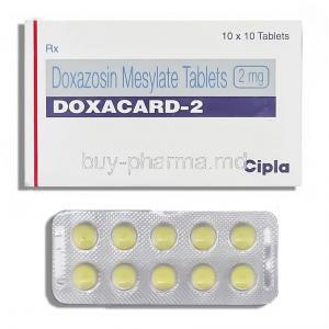 Doxacard, Generic  Cardura, Doxazosin 2 mg