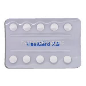 Vesigard, Generic Enablex, Darifenacin 7.5 mg tablet