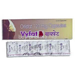 Vyfat, Generic Xenical,  Orlistat 120 Mg Capsule (Intas)