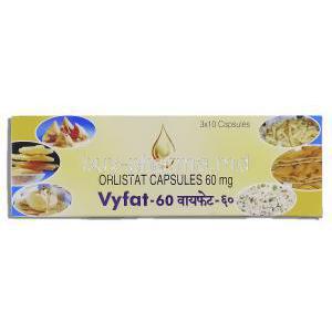 Vyfat, Generic Xenical, Orlistat 60 mg box