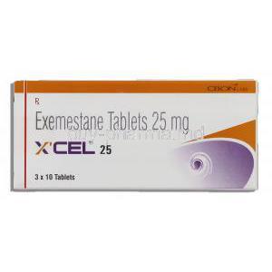 Xcel, Generic  Aromasin, Exemestane 25 mg box