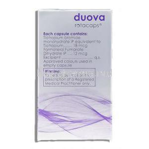 Duova, Tiotropium bromide/ Formoterol fumarate  Rotacaps composition