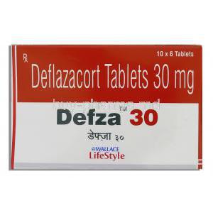 Defza, Generic Calcort, Deflazacort 30 mg box