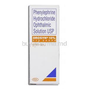 Drosyn, Phenylephrine Eyedrop box