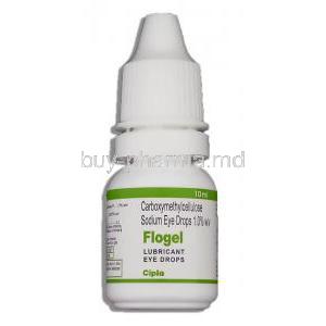 Flogel, Carboxymethylcellulose Sodium Eyedrop bottle