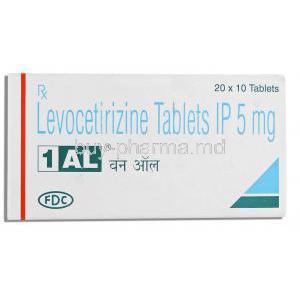 AL, Generic   Xyza,  Levocetirizine Dihydrochloride 5 Mg Tablet (FDC)