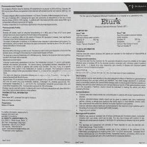 Etura, Generic Lodine, Etodolac 500 mg information sheet 1