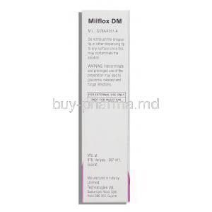 Milflox DM, Moxifloxacin/ Dexamethasone Eye Drops Unimed