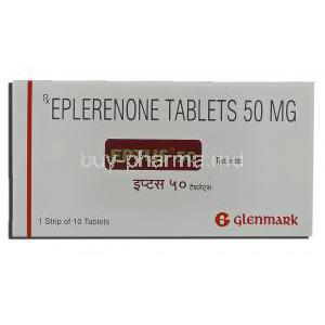 Eptus, Generic Inspra,  Eplerenone 50 mg box