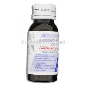 Maxeron, Generic Reglan, Metoclopramide Syrup bottle