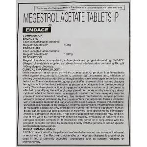 Endace, Generic Megace, Megestrol 160 mg information sheet 1