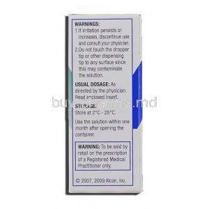 Systane Eye Drop Warnings