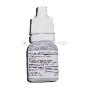 Systane Eye Drop bottle information