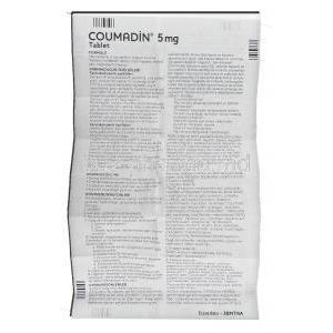 Coumadin 5 mg information sheet