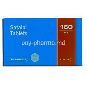 Generic Betapace, Sotalol 160 mg box