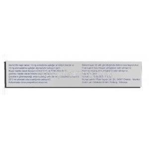 Caduet, Amplodepine 10 mg/ Atorvastatin 10 mg box information