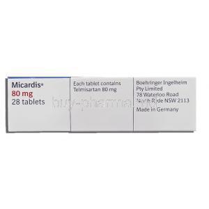 Micardis, Telmisartan 80 mg Boehringer Ingelheim