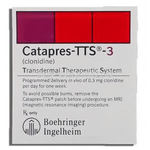Catapres-TTS Clonidine 0.3 mg Patches Pouch