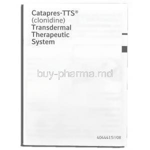 Catapres-TTS Clonidine 0.3 mg Patches Transdermal Therapeutic System