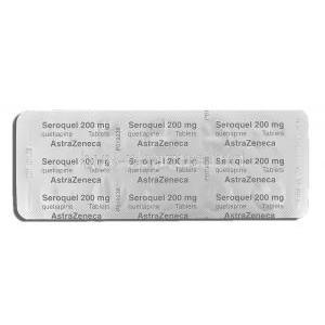Seroquel 200 mg packaging