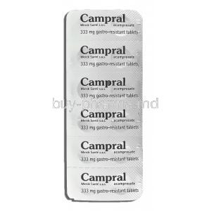 Campral, Acamprosate 333 mg packaging