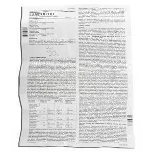 Lamitor OD 200, Generic Lamictal, Lamotrigine information sheet 1