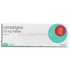 Lamotrigine 25 mg box