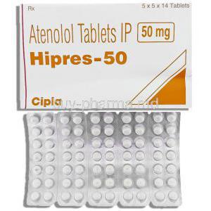 Hibesor, Generic Tenoretic,  Atenolol 50 Mg Tablet (Blue Cross)