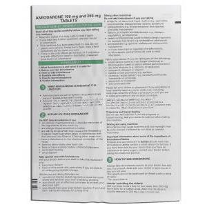 Amiodarone 200 mg information sheet 1