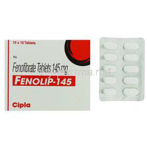 Fenolip, Generic  Tricor,  Fenofibrate 145 Mg