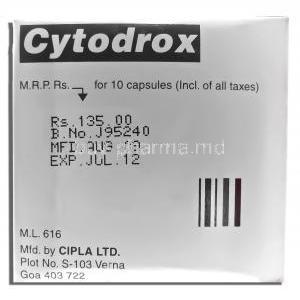 Cytodrox, Generic Hydrea, Hydroxyurea 500 mg  Cipla