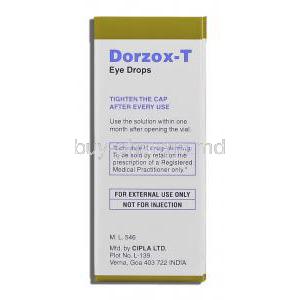 Dorzox T, Generic  Cosopt, Dorzolamide Hydrochloride/Timolol Maleate Eye Drops Cipla