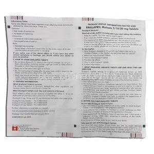Enalapril  5 mg information sheet 2
