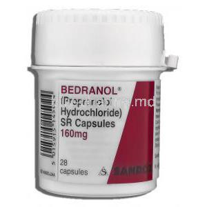 Bedranol, Generic  Inderal, Propranolol 160 mg XR Capsule