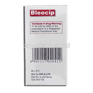 Bleocip, Generic Blenoxane, Bleomycin Injection Cipla manufacturer