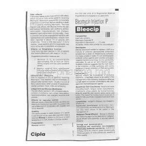 Bleocip, Generic Blenoxane, Bleomycin Injection information sheet 1