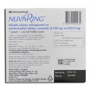 Nuvaring Vaginal Ring Schering-Plough