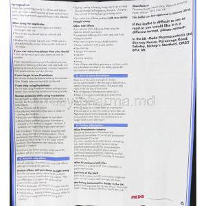 Proctofoam HC Aerosol foam information sheet 2