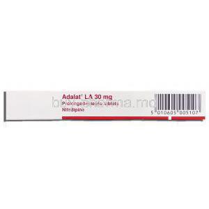 Adalat LA, Nifedipine 30 mg Prolong released tablet
