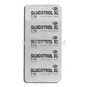 Glucotrol XL, Glipizide 5 mg packaging