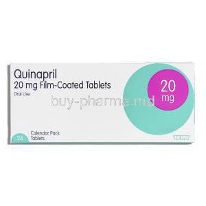 Quinapril 20 mg box