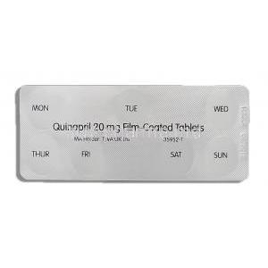 Quinapril 20 mg packaging