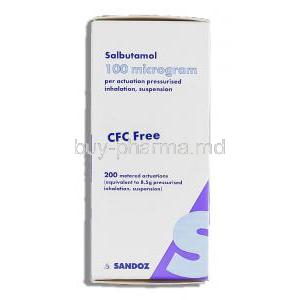 Salbutamol Pressurised Inhalation Inhaler CFC Free