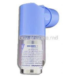 Salbutamol Pressurised Inhalation Inhaler back view