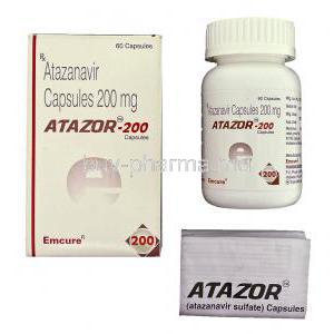 Atazor, Generic Reyataz, Atazanavir 200 mg