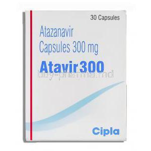 Atavir, Generic Reyataz, Atazanavir  300 mg box