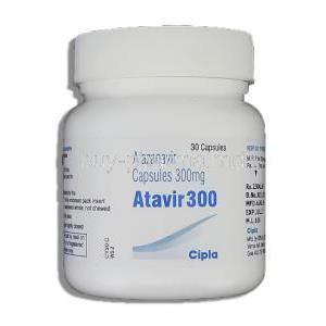 Atavir, Generic Reyataz, Atazanavir  300 mg container