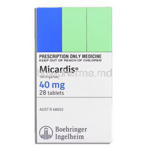 Micardis Telmisartan 40 mg box
