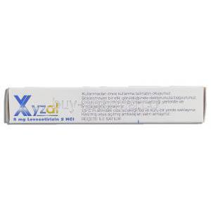 Xyzal, Levocetirizine 5 mg Turkey
