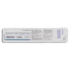 Wepox, Generic Procrit. Erythropoietin Injection packaging information